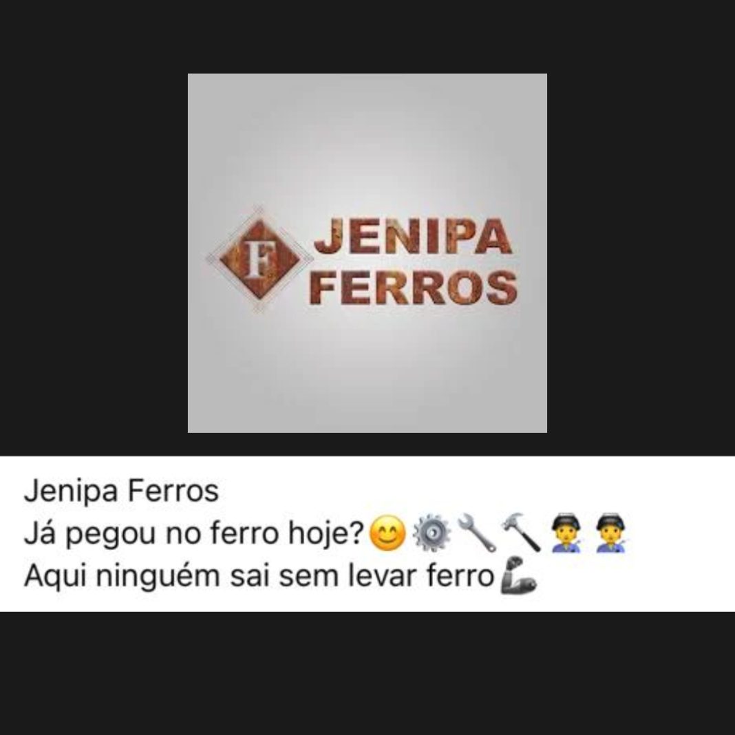 Design sem nome (13) Slogan com duplo sentido da Jenipa Ferros chama atenção na internet e brinca com a principal vocação econômica do município