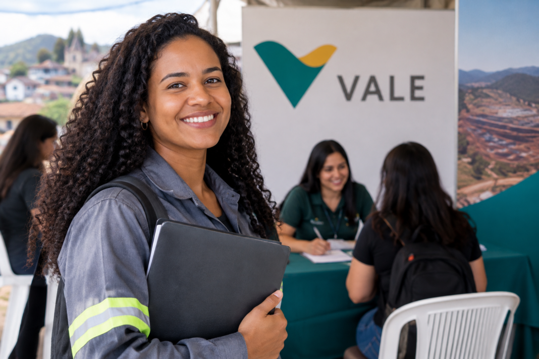Vale realiza em Itabirito balcão de oportunidades com mais de 20 vagas exclusivas para mulheres no Complexo Vargem Grande, com entrevistas presenciais