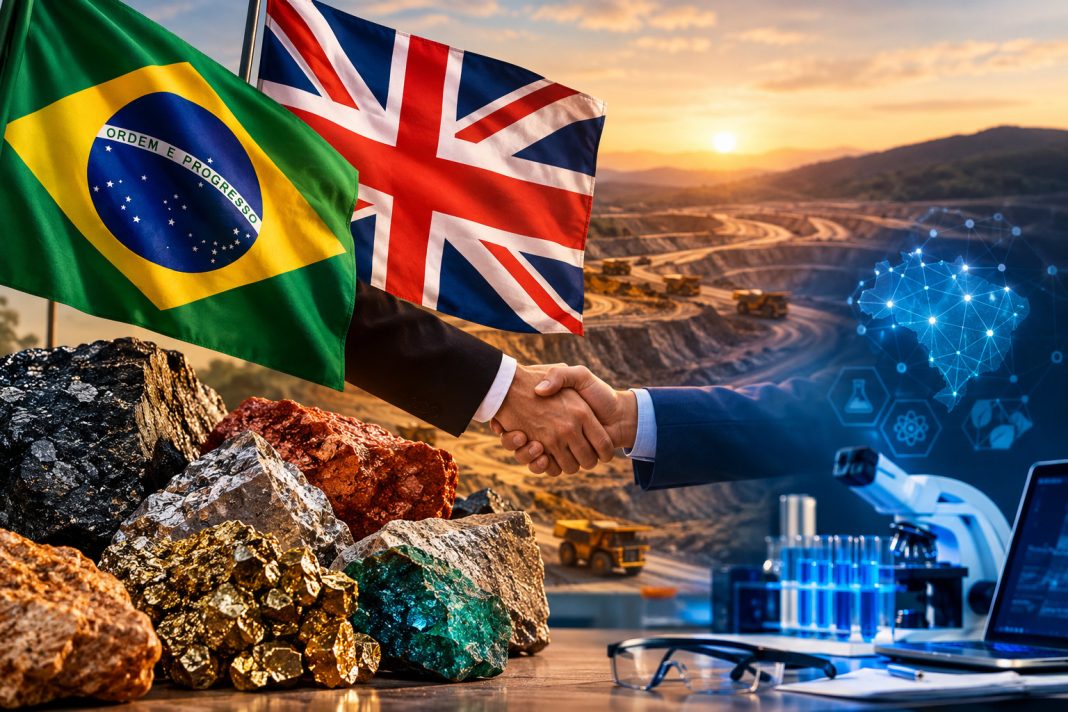 Reino Unido destaca os minerais estratégicos do Brasil como prioridade e sinaliza interesse em ampliar parcerias em ciência, tecnologia e inovação